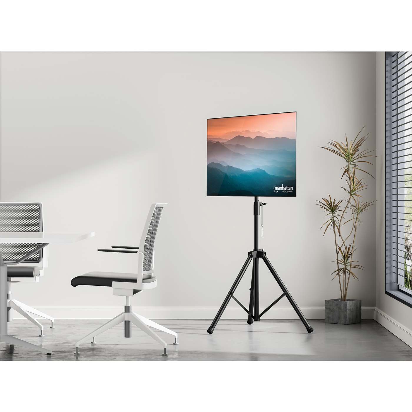 Mobiler TV-Ständer mit Stativbeinen Image 8