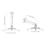 Universal Decken- und Wandhalterung für Beamer Image 10