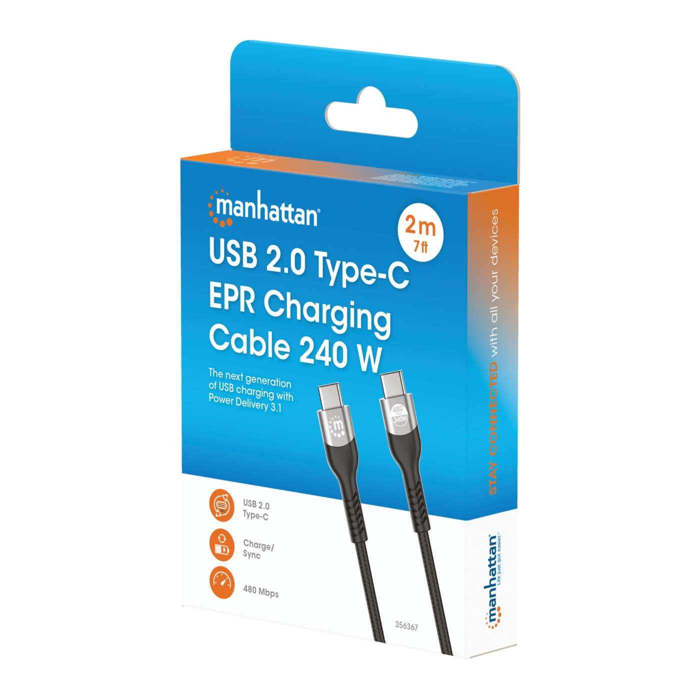 USB 2.0 Typ C EPR Ladekabel 240 W / PD 3.1 Packaging Image 2
