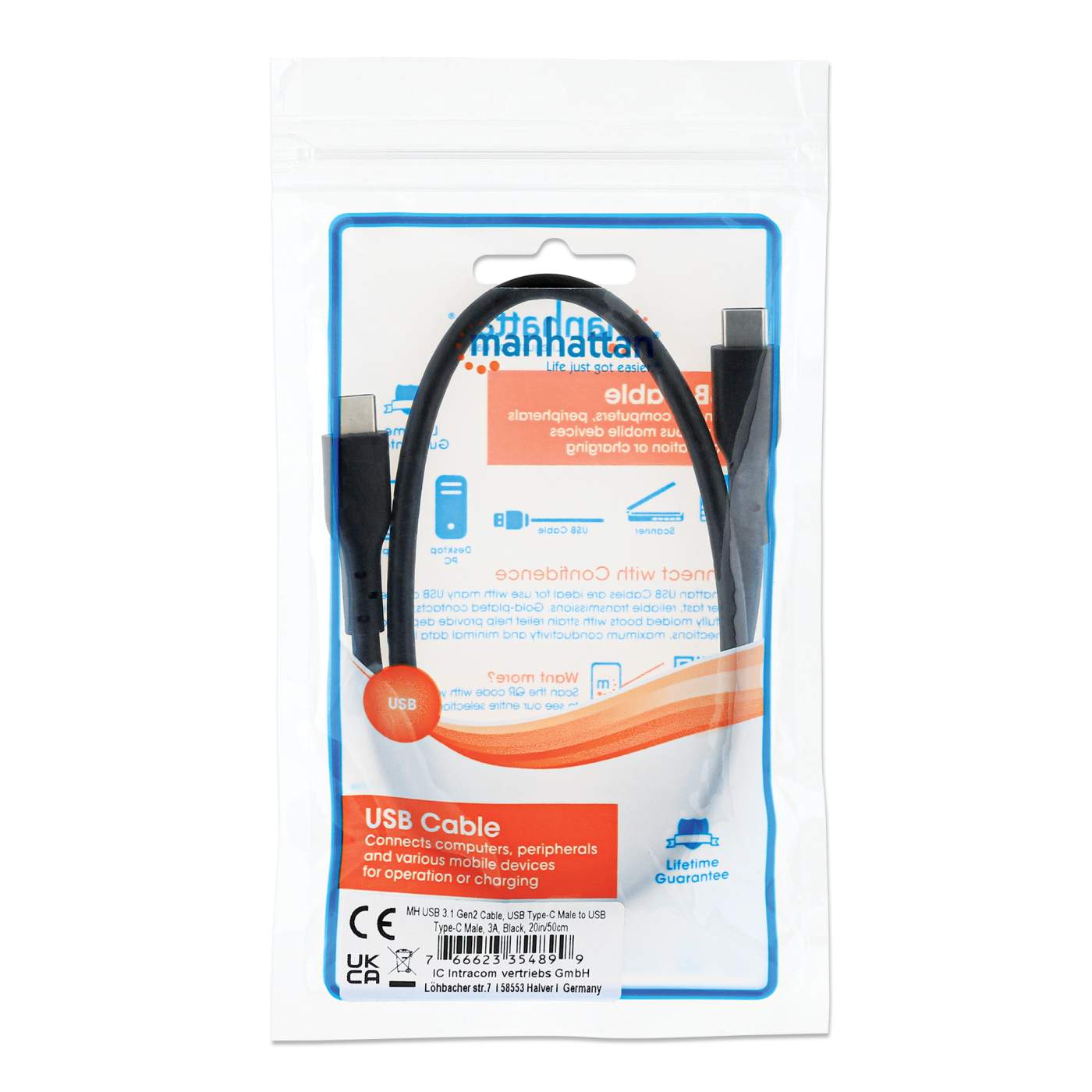 USB 3.2 Gen 2 Typ-C Kabel Packaging Image 2