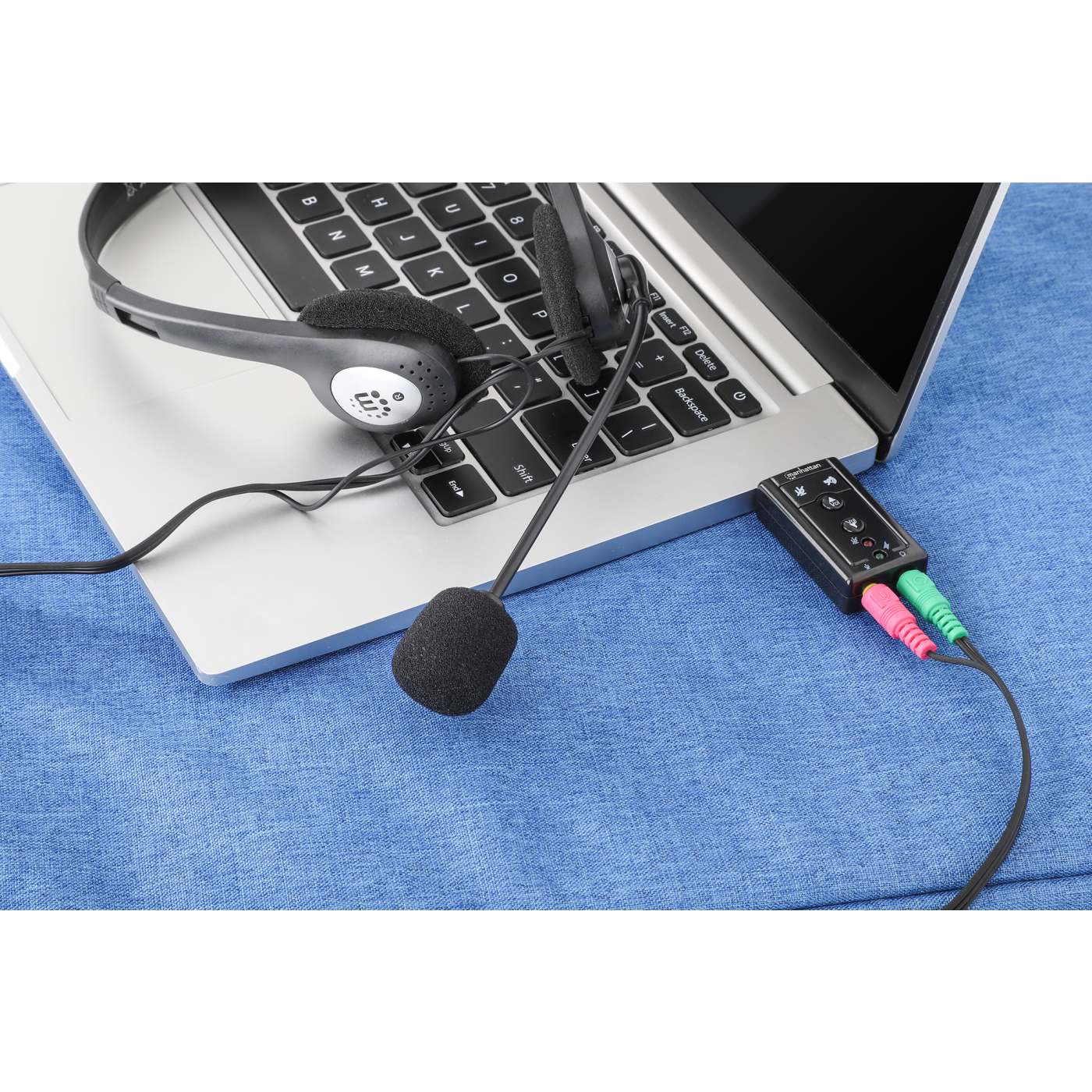 USB-A auf 3,5 mm Klinke Audioadapter mit Lautstärkeregelung Image 9