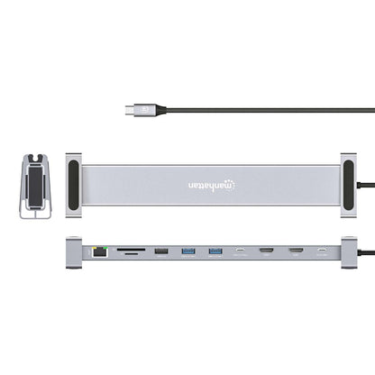 USB-C PD 10-in-1 Dual HDMI-Monitor 4K Dockingstation / Multiport-Hub Image 14