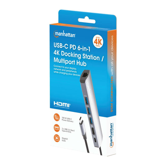 USB-C PD 6-in-1 4K Dockingstation / Multiport-Hub Packaging Image 2
