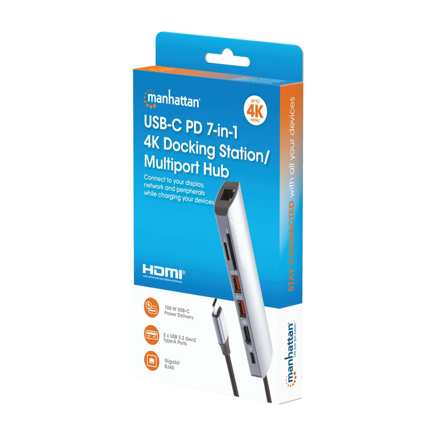 USB-C PD 7-in-1 4K Dockingstation / Multiport-Hub Packaging Image 2