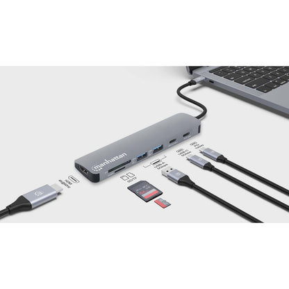USB-C PD auf HDMI 7-in-1 4K Dockingstation / Multiport-Hub Image 8