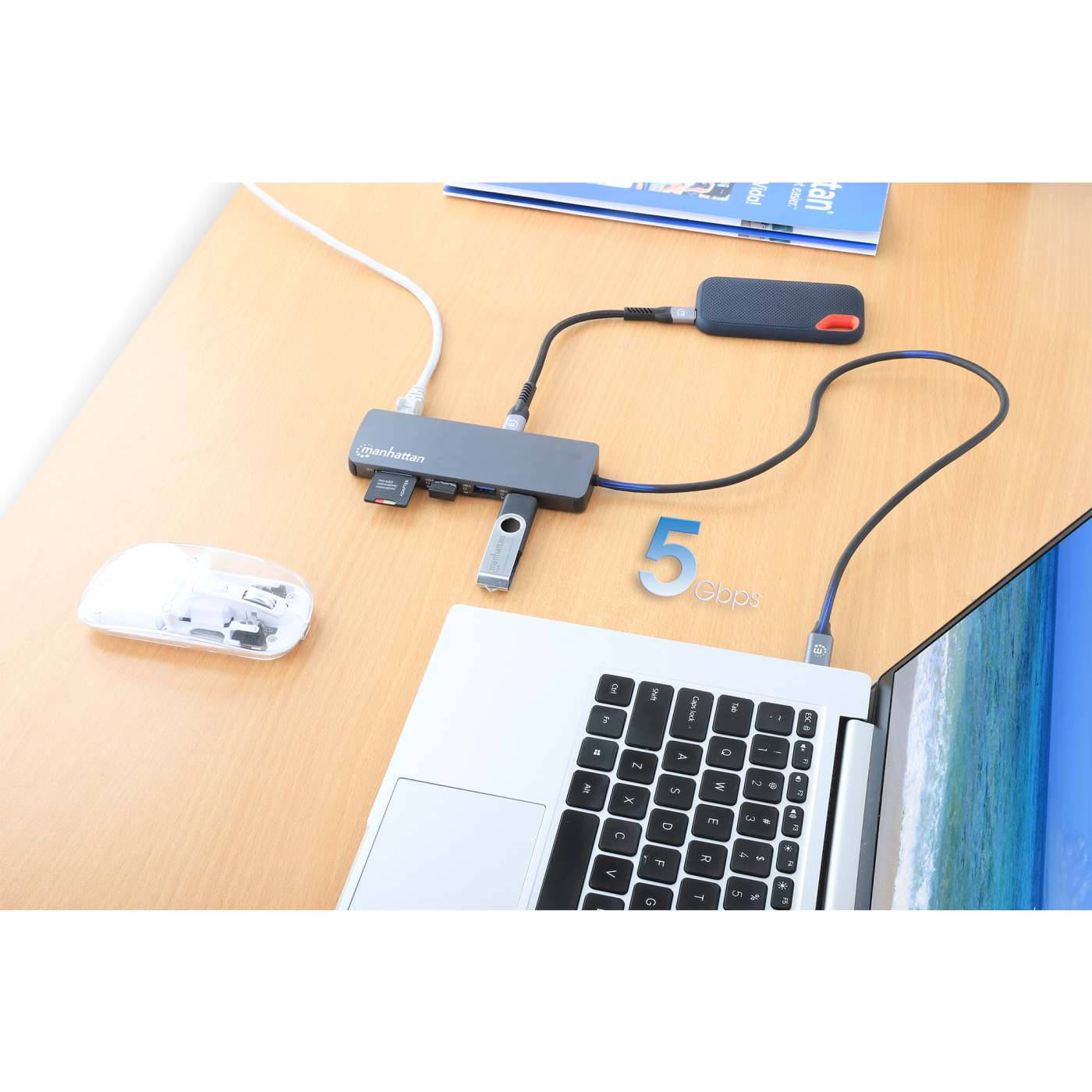 USB-C PD auf HDMI 9-in-1 4K Dockingstation / Multiport Hub Image 4