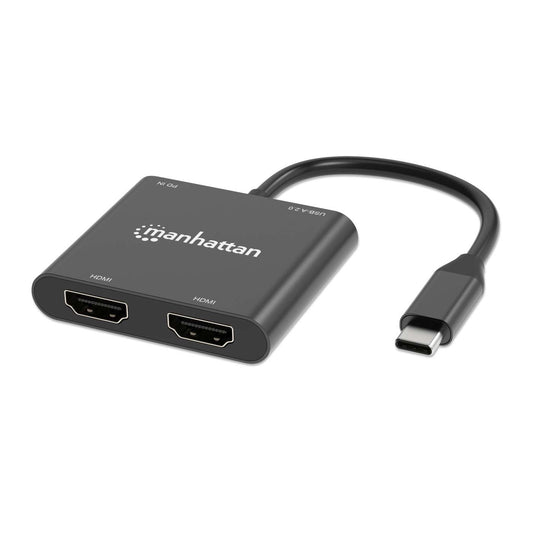 USB-C PD auf Dual-HDMI-Monitor-Adapter für Laptop und Tablet Image 1