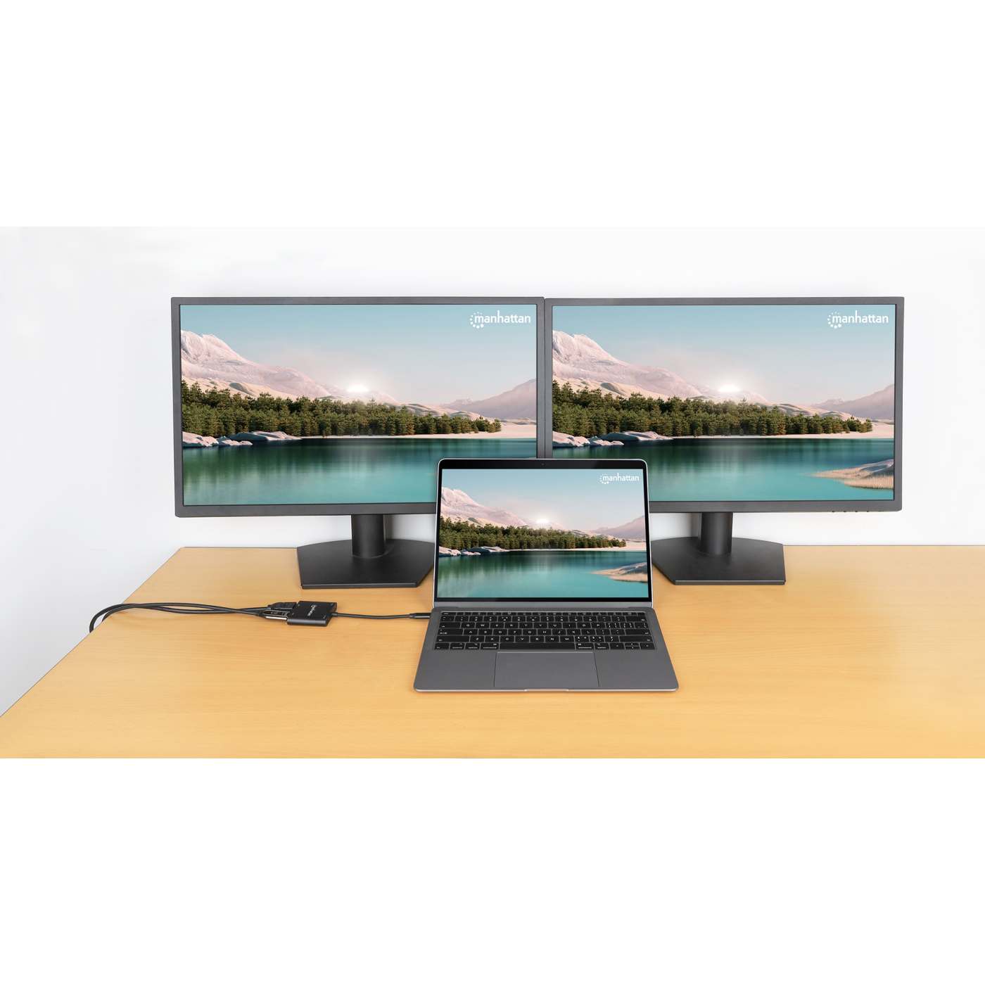 USB-C PD auf Dual-HDMI-Monitor-Adapter für Laptop und Tablet Image 3