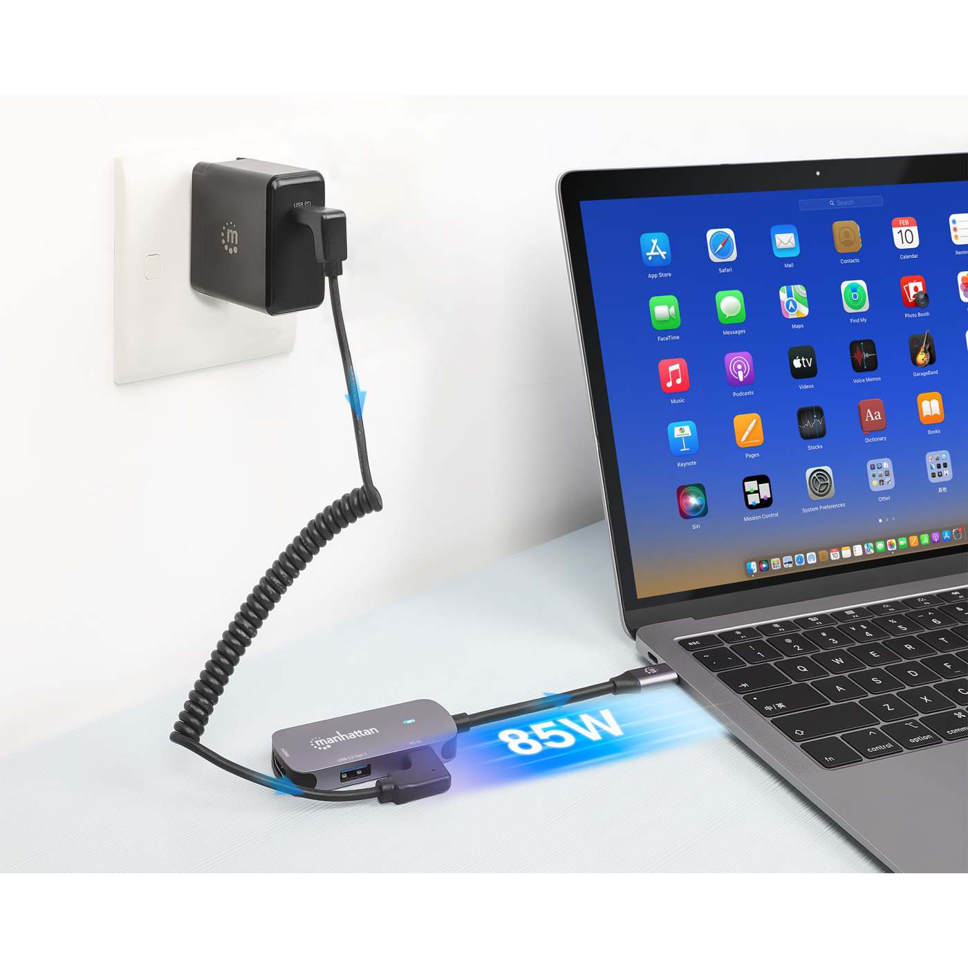 USB-C auf HDMI (4K@60Hz) 3-in-1 Docking-Konverter mit Power Delivery Image 3
