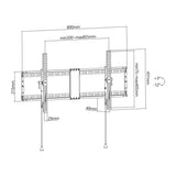 Flache TV-Wandhalterung, neigbar Image 15