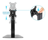 Höhenverstellbarer Standfuß mit Monitorhalterung und Gasdruckfeder für ein Display Image 7
