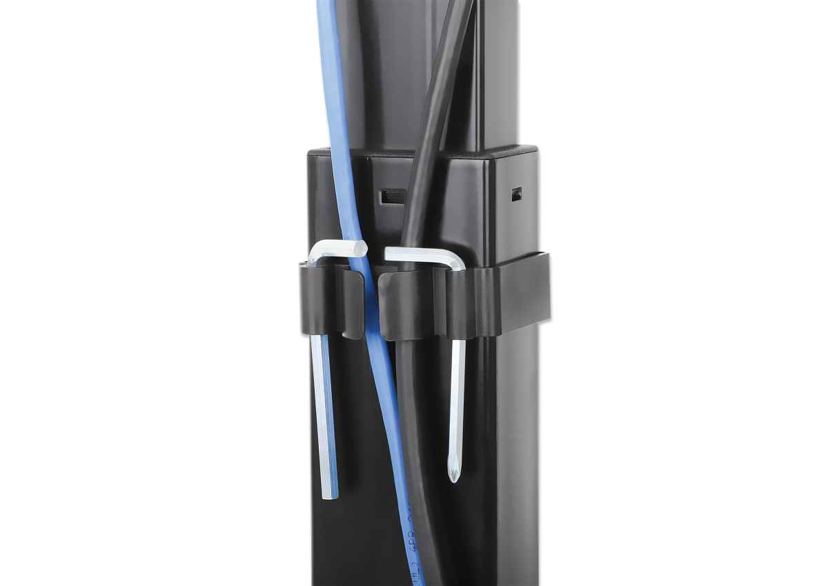 Höhenverstellbarer Standfuß mit Monitorhalterung und Gasdruckfeder für ein Display Image 11